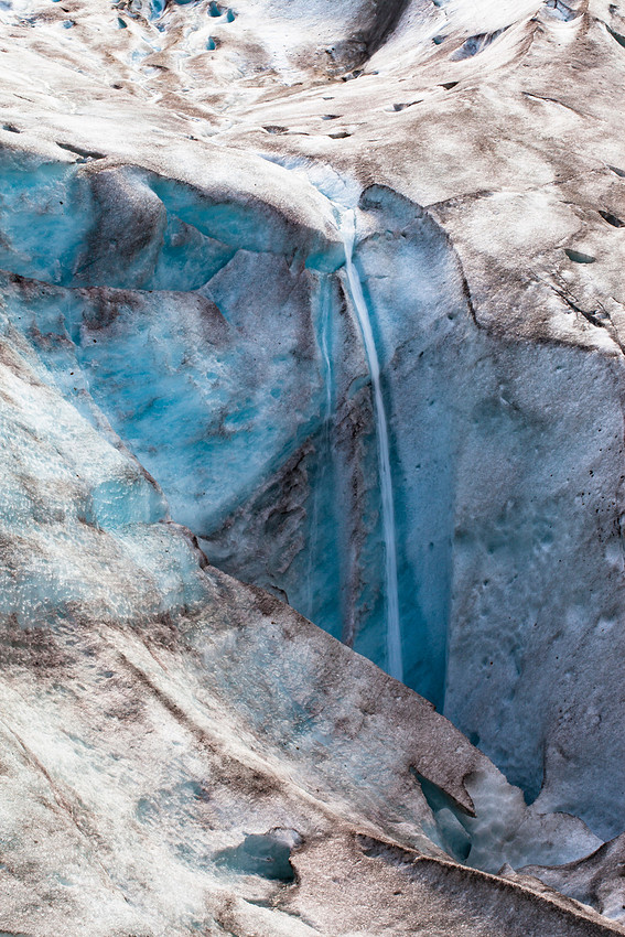 Exit Glacier waterfall