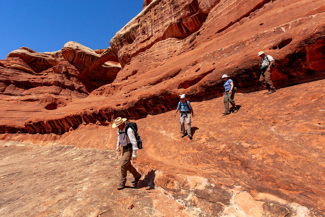 Hikers Near Paul Bunyon's Potty