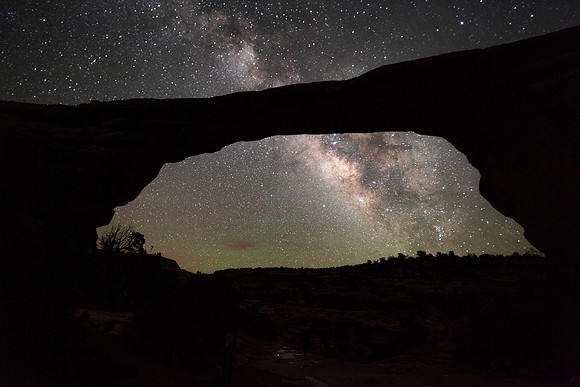 Owachomo Silhouette with Milky Way