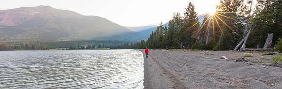 Evening walk along Heart Lake north beach (2)