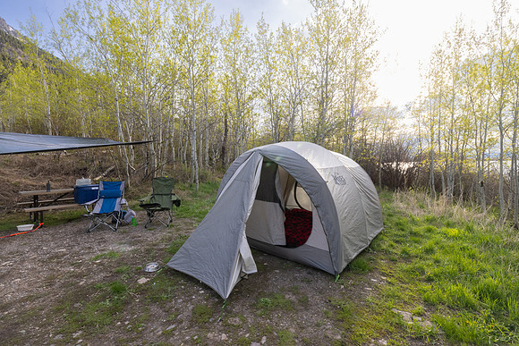 Camp site at Upper Lake Campground
