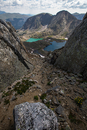 Azure and Inkwell Lakes Through the Draw