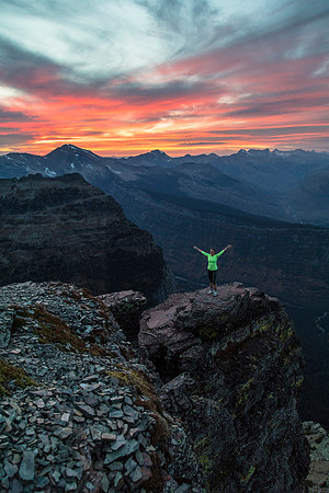 Alpine Sunset from Oberlin Portrait (2)