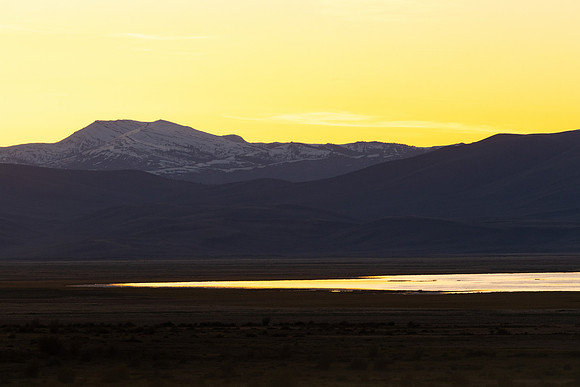 Sunset over Lower Red Rock Lake and Antone Peak