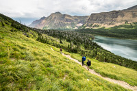 Hikers Going Towards Oldman Lake (4)