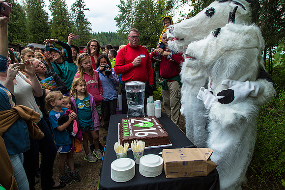 Goats and Centennial Cake