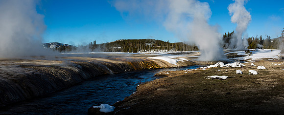 Black Sand Basin Panorama