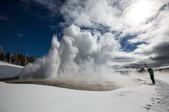 Neal at Grand Geyser