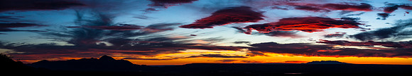 Sleeping Ute and Abajo Sunset