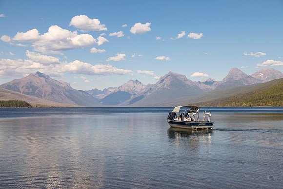 Boat on Lake McDonald 9.16.16
