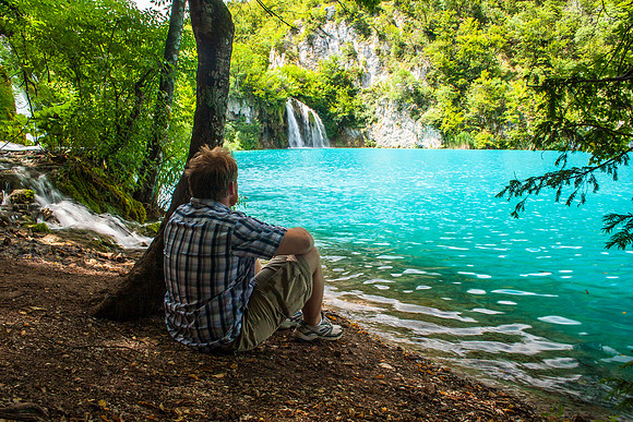 Self-portrait Plitvice Lakes