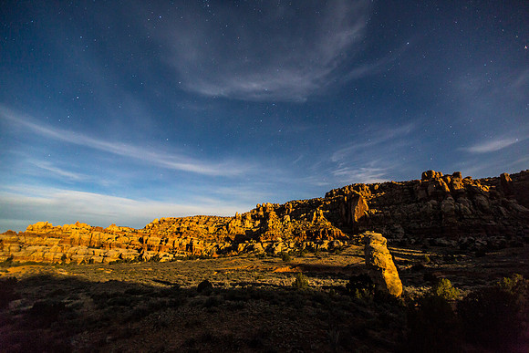 Moonlit Campsite