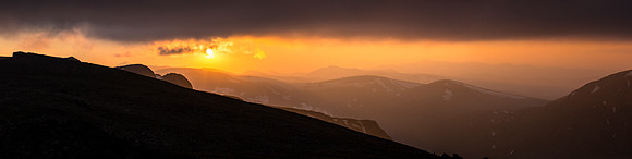 Hazy Sunset Panorama