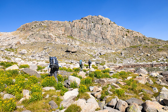 CGNF, AB Wilderness: hiking west of Cladocera Lake (6)