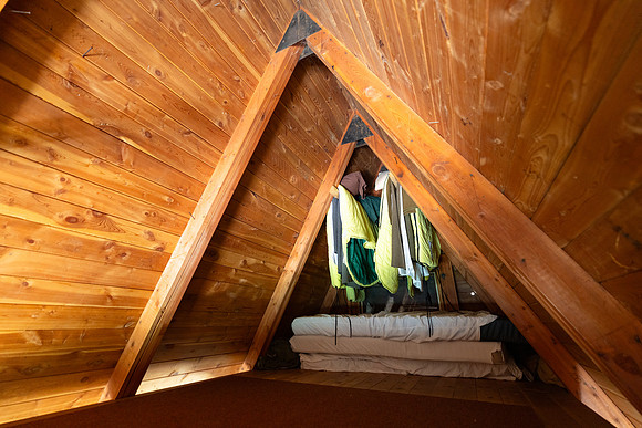 Cove Patrol Cabin: interior views sleeping area