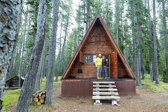 Corrie and Jake at Cove Patrol Cabin
