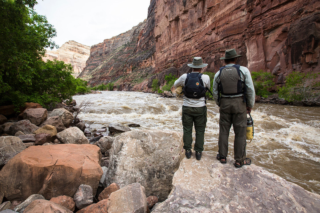 Scouting Warm Springs Rapid