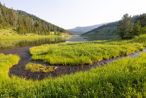 Custer Gallatin NF Mystic Lake Cabin: small inlet