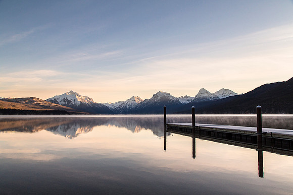 Lake McDonald Public Dock Sunrise 3.19.16 (2)
