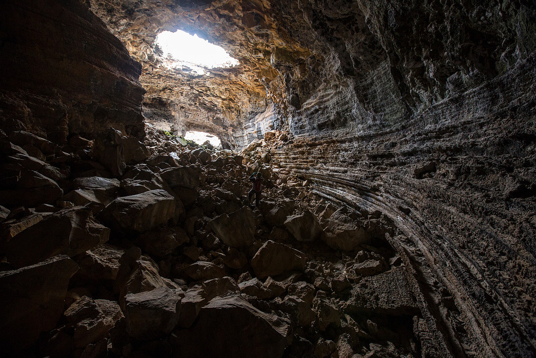 Giant Skylight Cave Looking Out