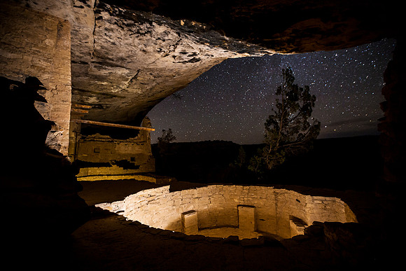 Glowing Kivas in Blacony House