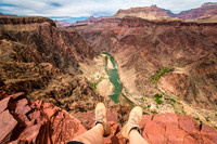 Enjoying the View Overlooking Phantom Ranch