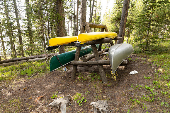 Outlet Patrol Cabin: boat rack