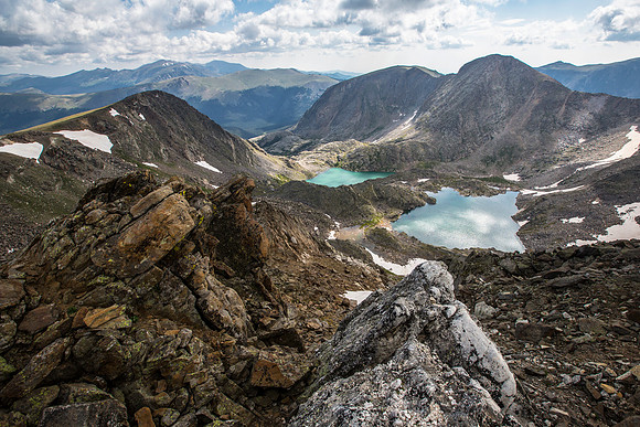 Azure and Inkwell Lakes from Ida