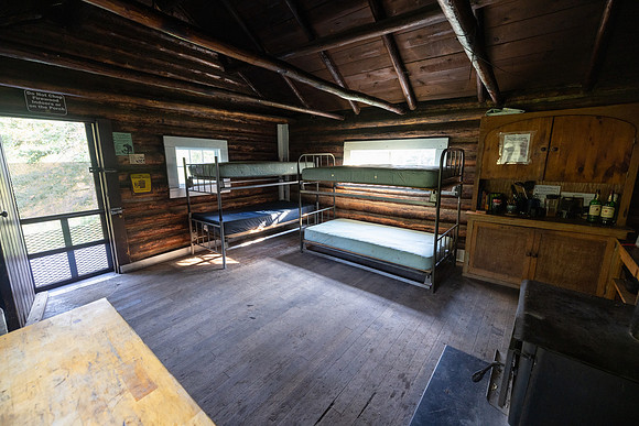 Custer Gallatin NF Mystic Lake Cabin: interior from read (2)
