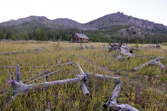 Evening at Sportsman Lake Patrol Cabin