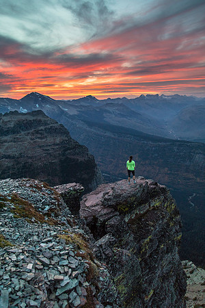 Alpine Sunset from Oberlin Portrait