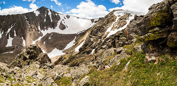 Hallet Mountain and Tyndal Glacier Panorama