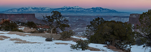 Evening View from the Island in the Sky Visitor Center