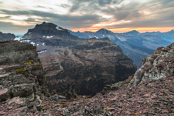 Alpine Sunset over Heavens Peak