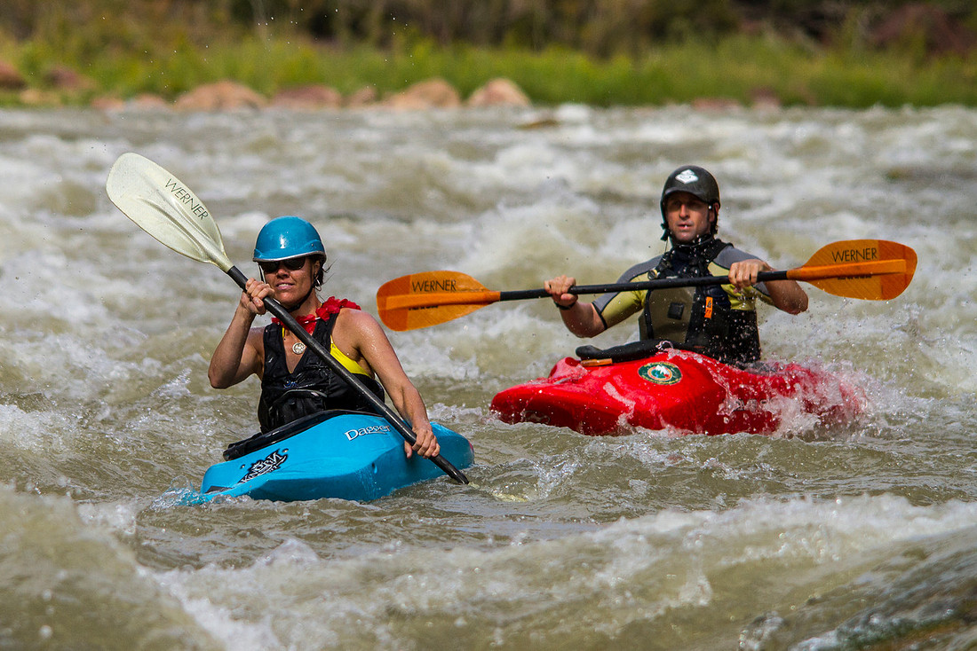 Kayakers on the Green