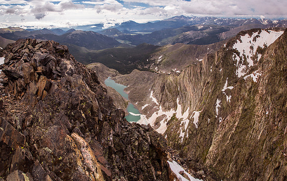 Spectacle Lakes from Yspilon Summit Ridge