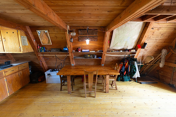 Cove Patrol Cabin: interior views