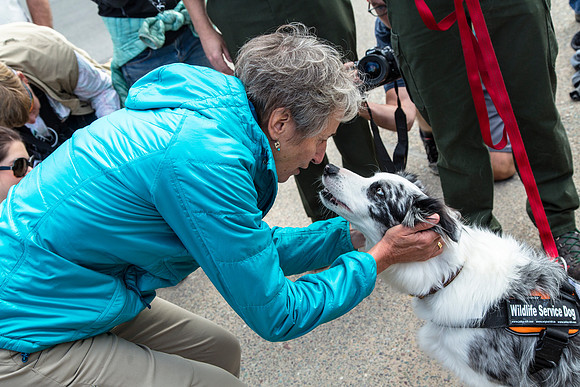 Secretary Jewell and Gracie (2)