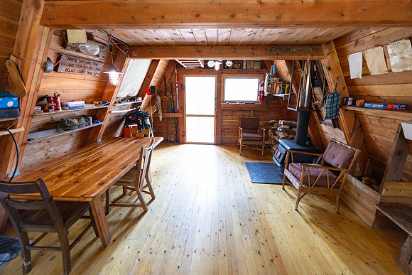 Cove Patrol Cabin: interior views