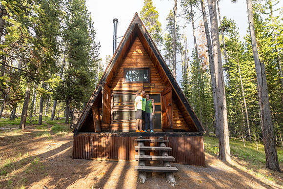Corrie and Jake at Outlet Patrol Cabin