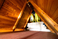 Outlet Patrol Cabin: interior views sleeping area