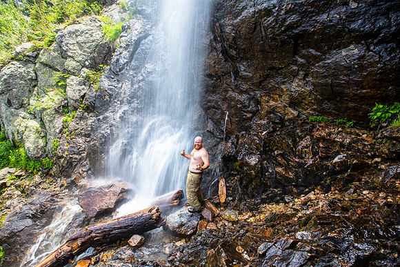 Self-portrait Upper Lost Creek Falls