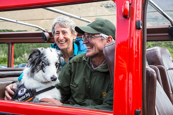 Secretary Jewell, Ranger Mark Biel, and Gracie (3)