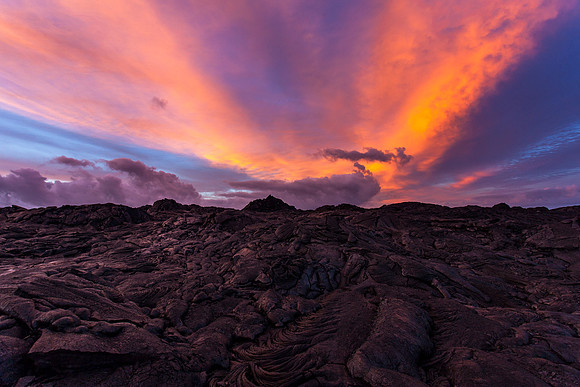 Lava Field Sunset